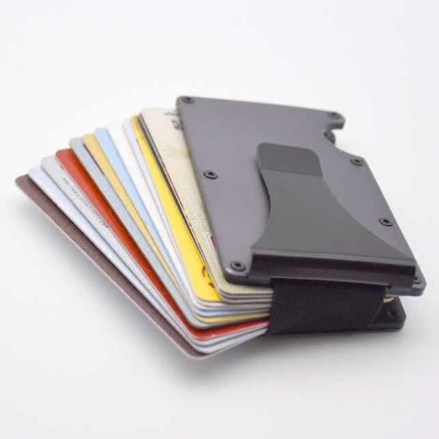 マネークリップ 多機能金属製マネークリップ付きカード収納ケース