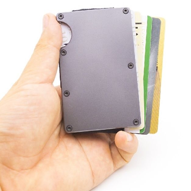 マネークリップ 多機能金属製マネークリップ付きカード収納ケース