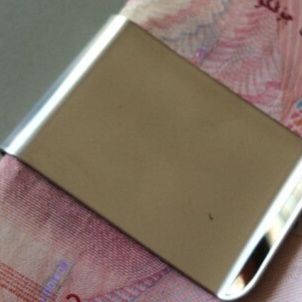 マネークリップ シンプル金属製薄型マネークリップ