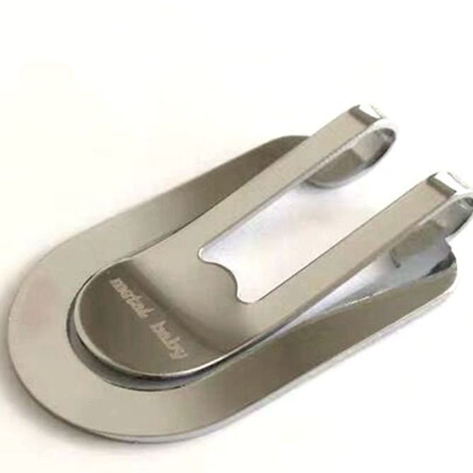 マネークリップ スリムU字型金属製マネークリップ