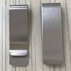 マネークリップ ステンレス製スリムマネークリップ　薄型紙幣挟み