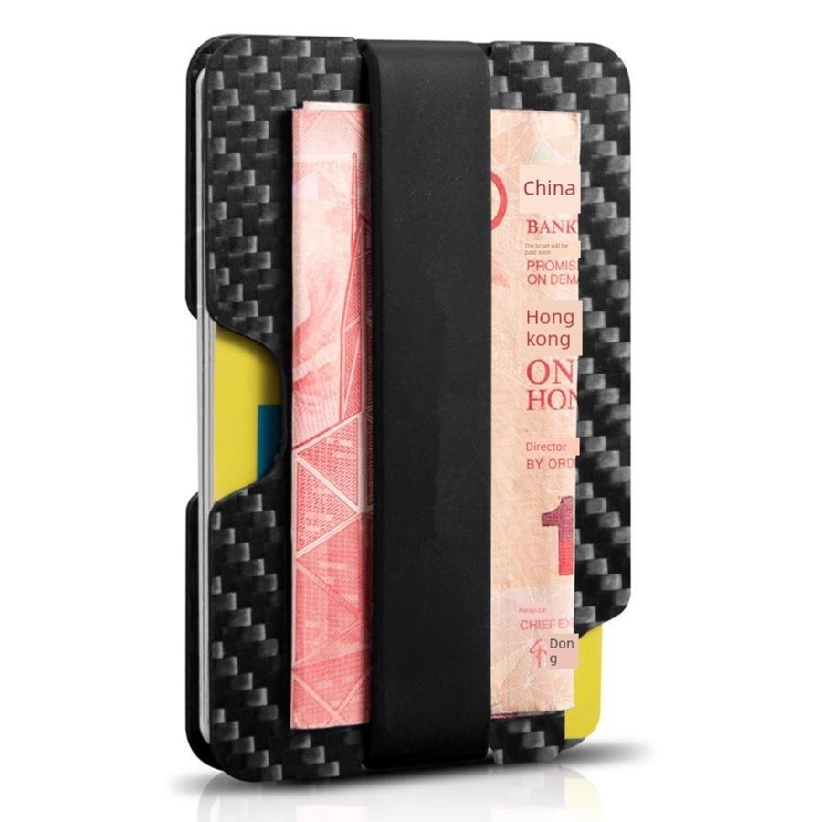 マネークリップ 炭素繊維製マネークリップ カードケース付き財布