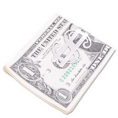 マネークリップ ドル記号デザイン金属製マネークリップ