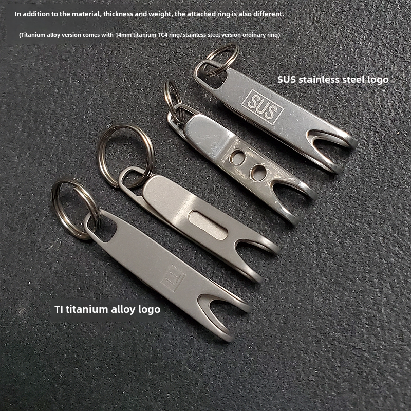 マネークリップ 高級チタン合金の洗練された質感