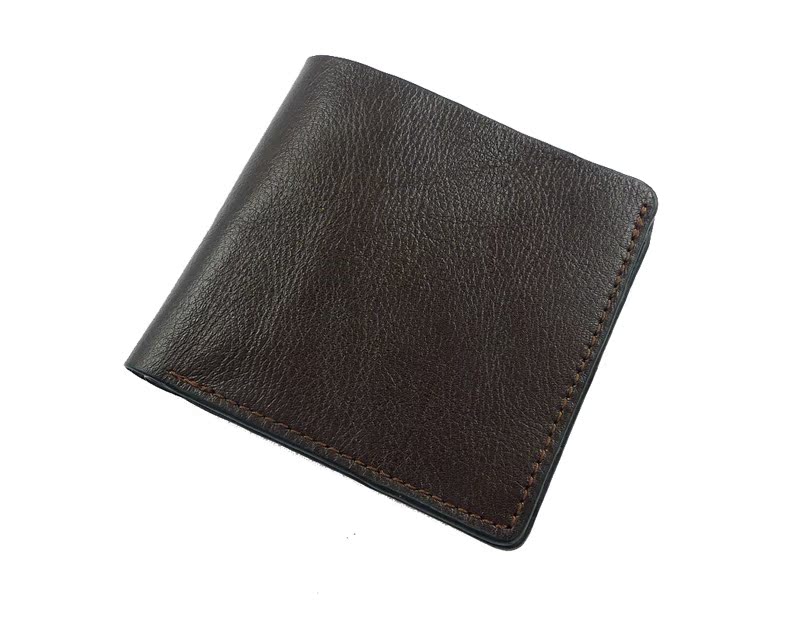 マネークリップ 上質本革使用薄型二つ折りマネークリップ財布