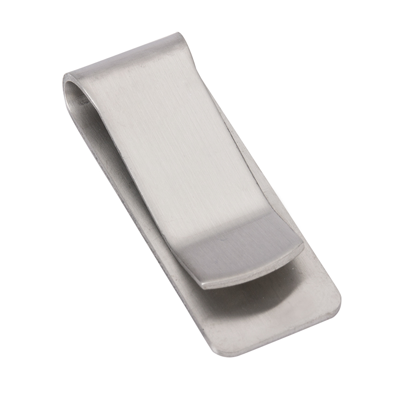 マネークリップ プレミアム金属製二つ折りマネークリップ