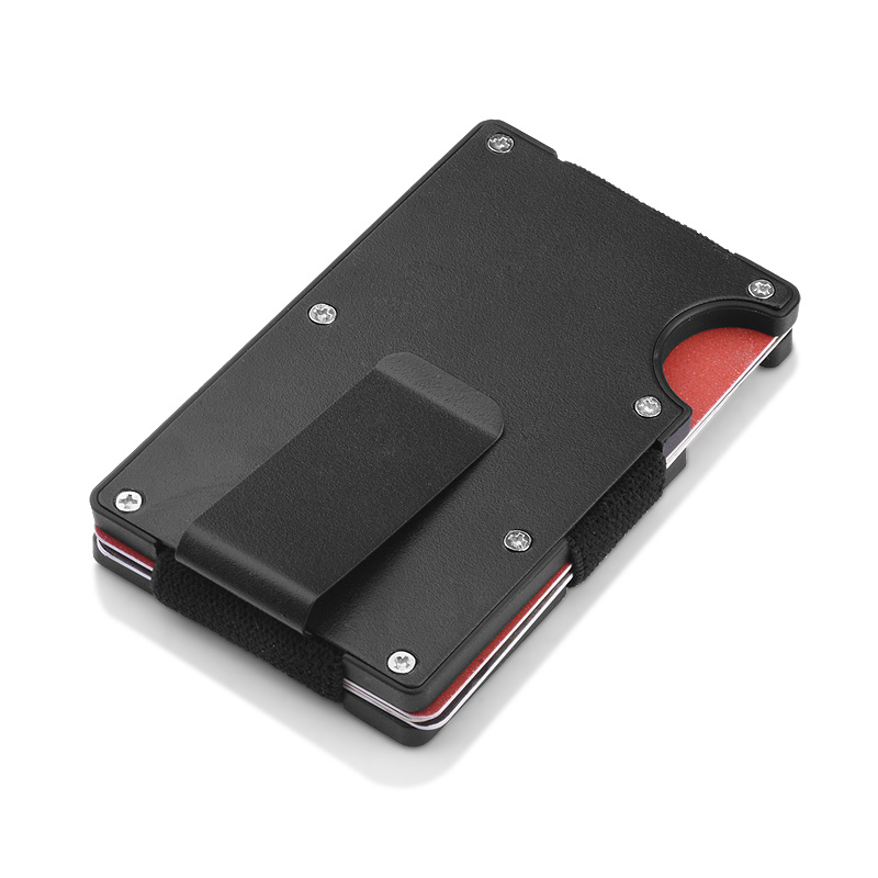 マネークリップ 薄型金属製マネークリップカードケース付き財布