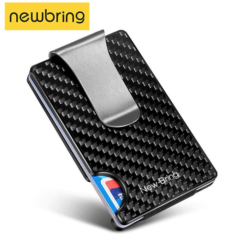 マネークリップ 炭素繊維調マネークリップ付きカードケース