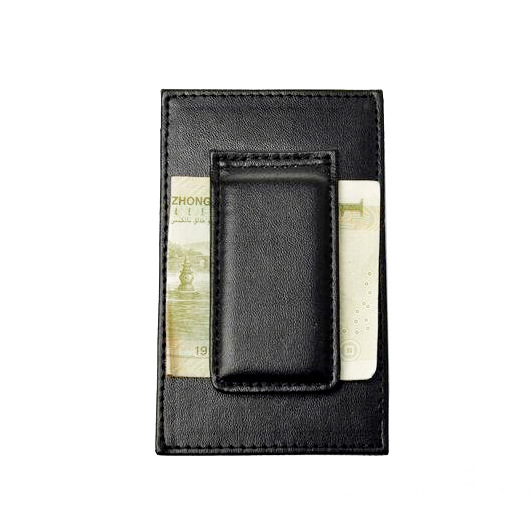 マネークリップ 本革製カードケース付きマネークリップ財布