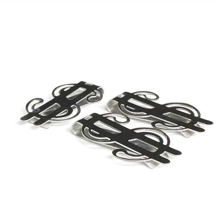 マネークリップ ドル記号デザイン金属製マネークリップ