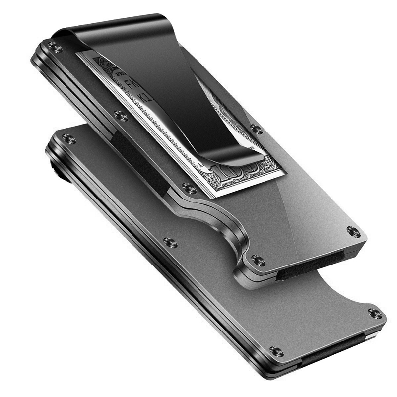 マネークリップ 多機能金属製マネークリップ付きカードホルダー