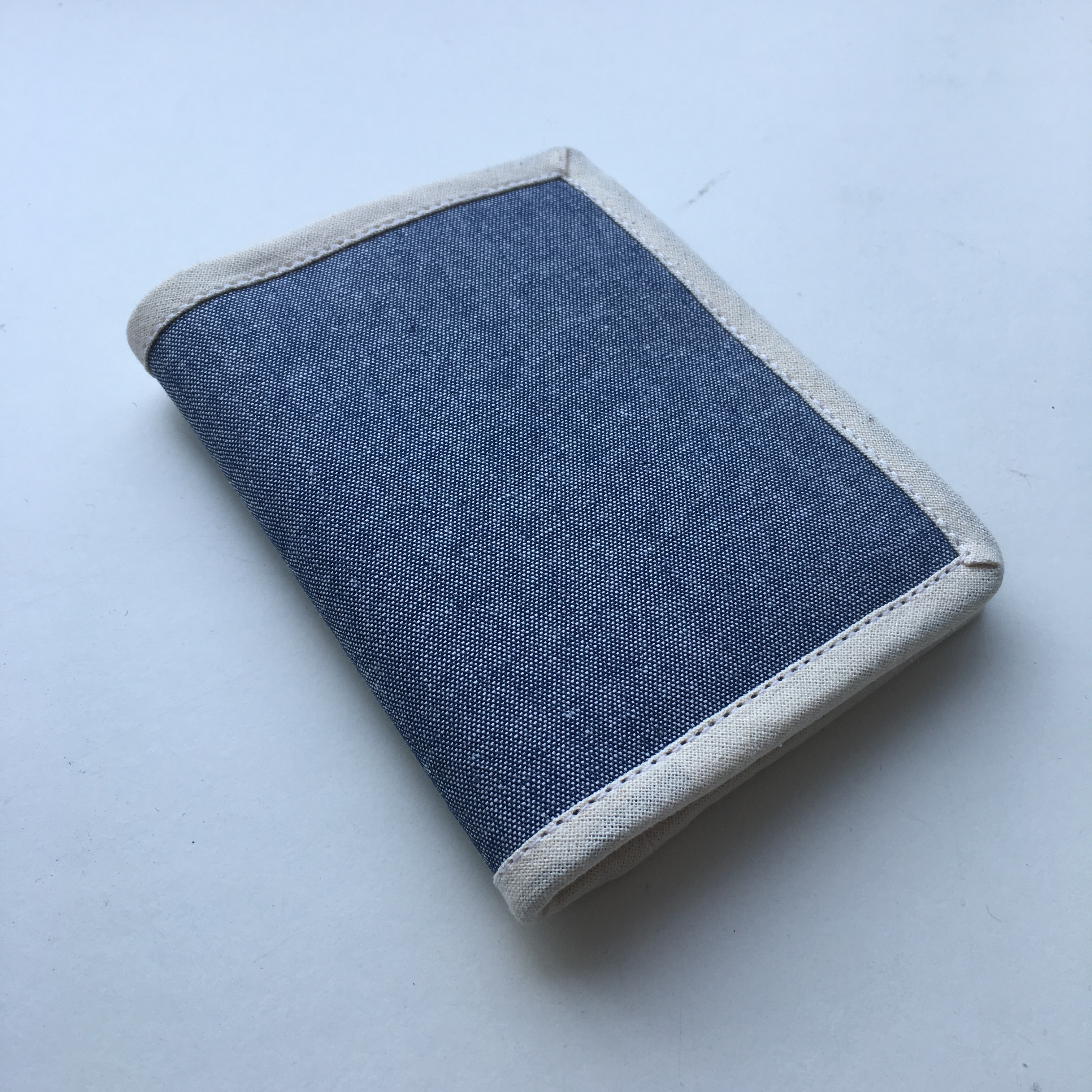 マネークリップ 手作り布製二つ折りマネークリップ カードケース付き