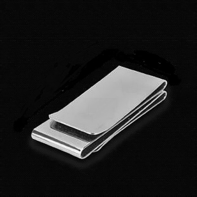 マネークリップ 金属製薄型二つ折りマネークリップ