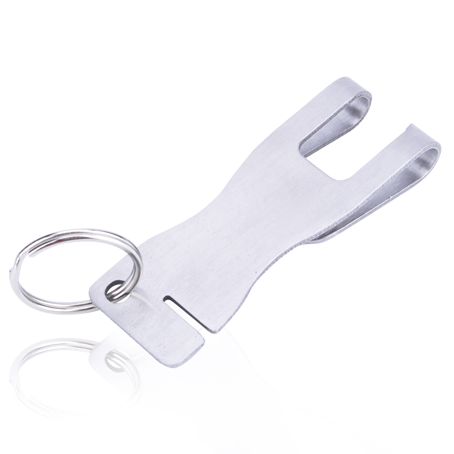 マネークリップ 金属製キーリング付きマネークリップカードケース