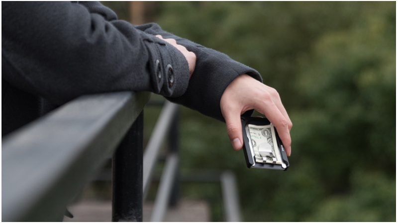 マネークリップ 薄型軽量アルミニウム製マネークリップカードケース