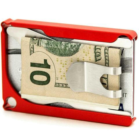 マネークリップ 薄型軽量アルミニウム製マネークリップカードケース