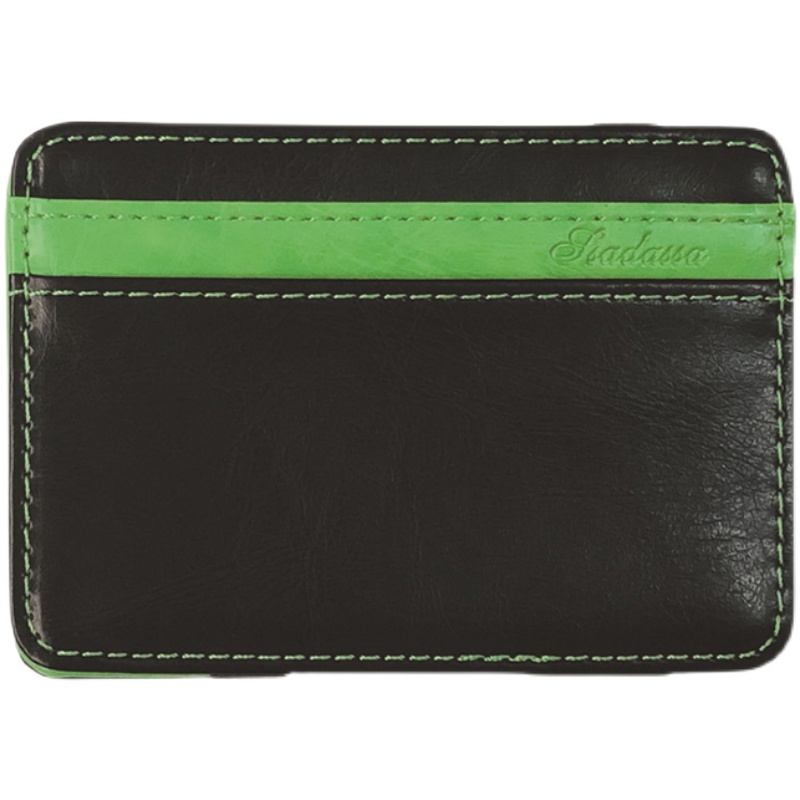 マネークリップ 本革製薄型マネークリップ カードケース付き二つ折り財布