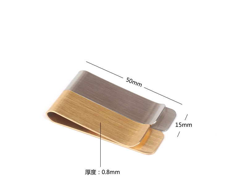 マネークリップ 上品な艶消し仕上げ薄型札挟み