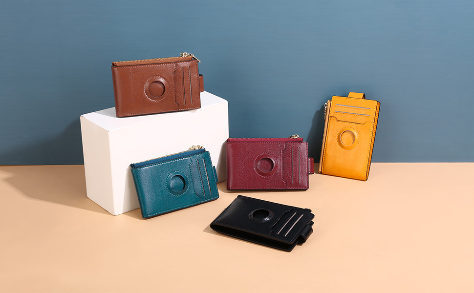 マネークリップ 多機能レザー製マネークリップ小銭入れ付き財布