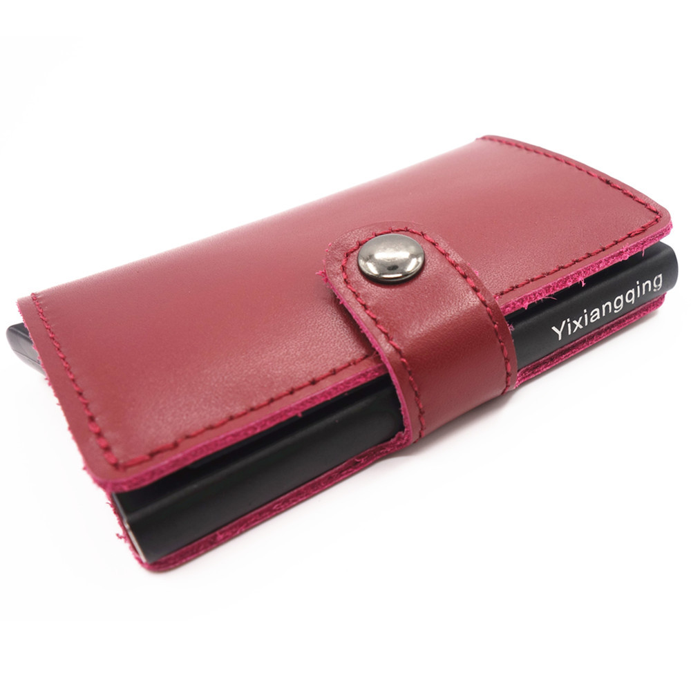 マネークリップ 本革製多機能札挟み財布カードケース付き