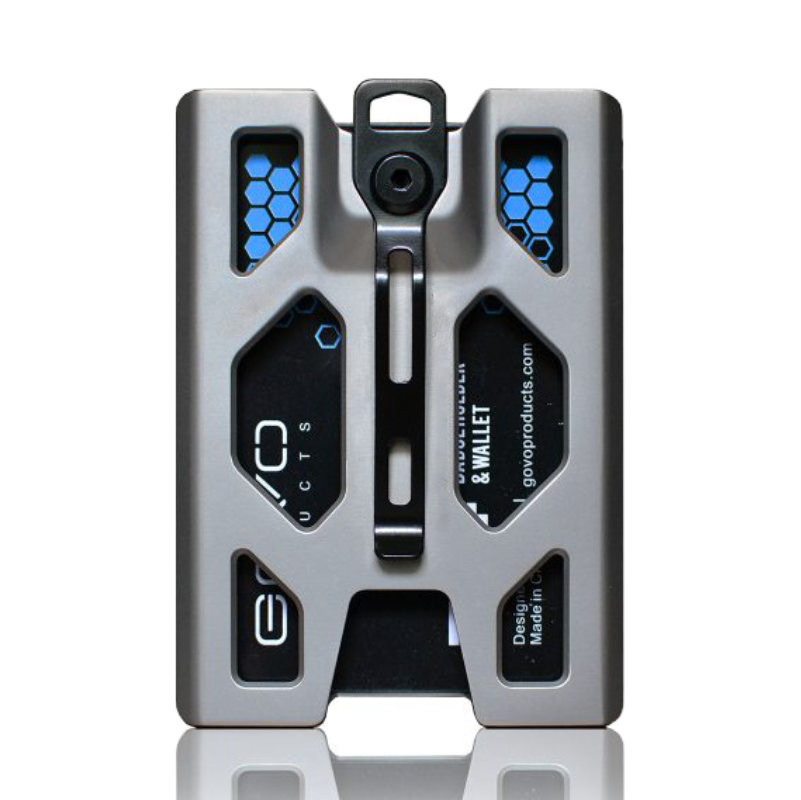 マネークリップ 多機能アルミ製薄型マネークリップ付カードケース