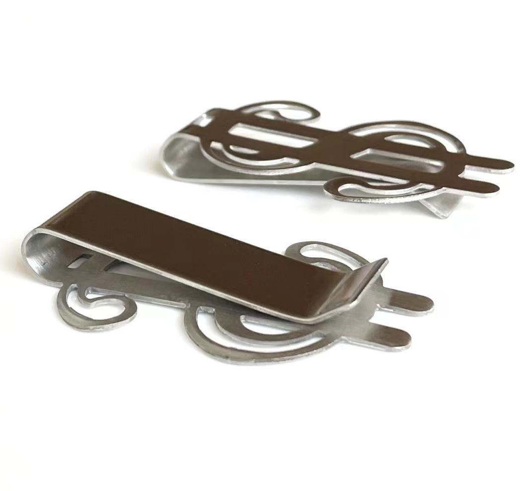 マネークリップ ドル記号デザイン金属製マネークリップ