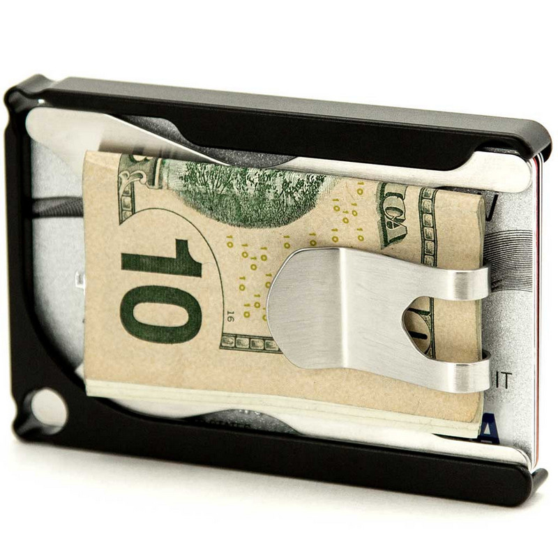 マネークリップ 薄型軽量アルミニウム製マネークリップカードケース