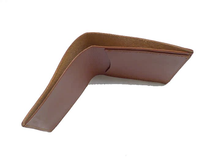マネークリップ 上質本革使用薄型二つ折りマネークリップ財布