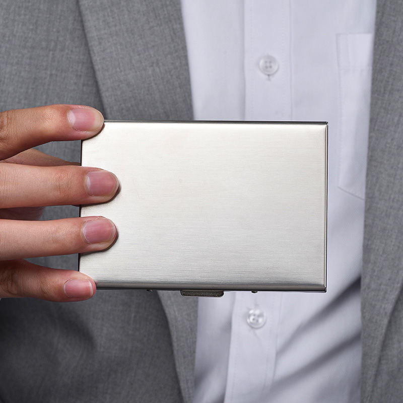 マネークリップ 不锈钢製薄型マネークリップ付き多機能カードケース