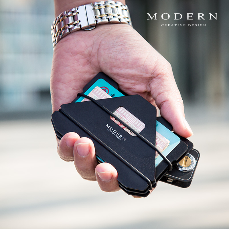 マネークリップ アルミ合金製超薄型多機能マネークリップ