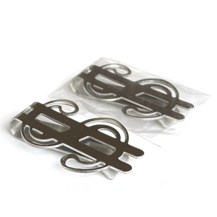 マネークリップ ドル記号デザイン金属製マネークリップ