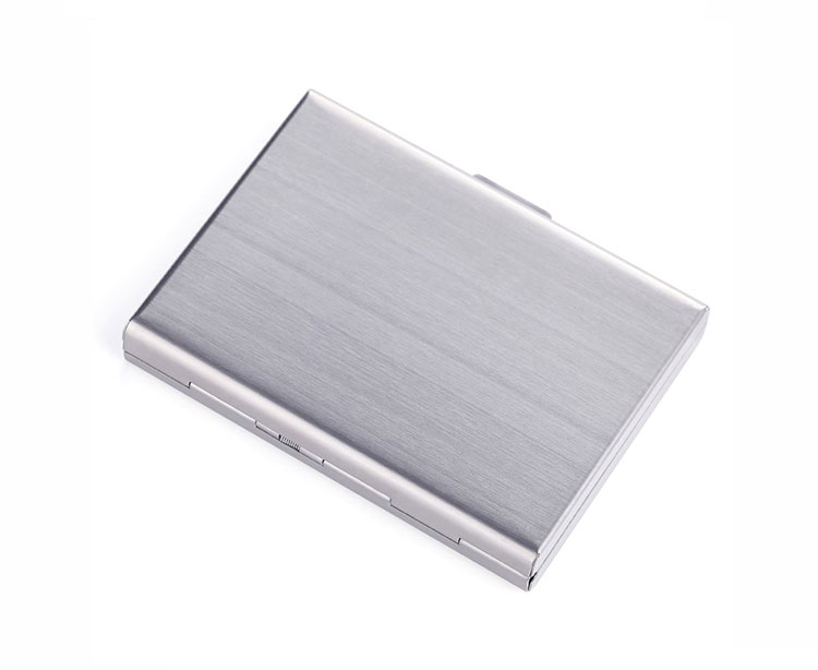 マネークリップ 金属製薄型マネークリップ付き名刺入れ