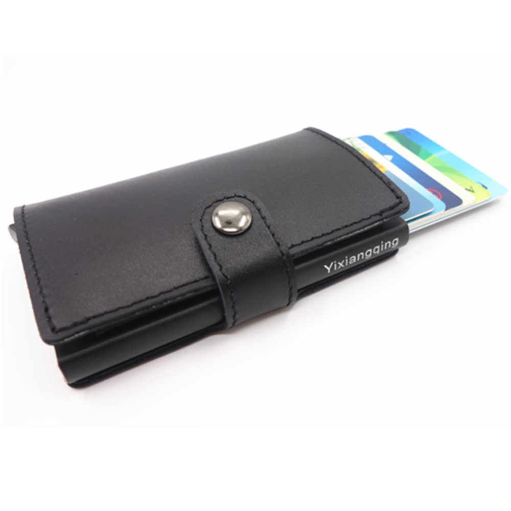 マネークリップ 本革製多機能札挟み財布カードケース付き