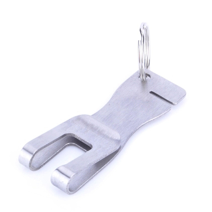 マネークリップ 金属製キーリング付きマネークリップカードケース