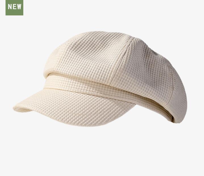 新作レディース格子柄キャスケット帽子