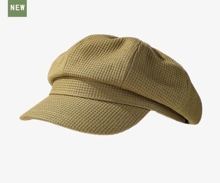 新作レディース格子柄キャスケット帽子