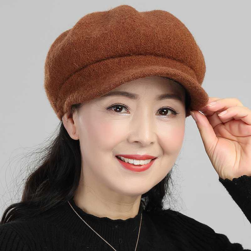 キャスケット やわらか包み込むウール帽子