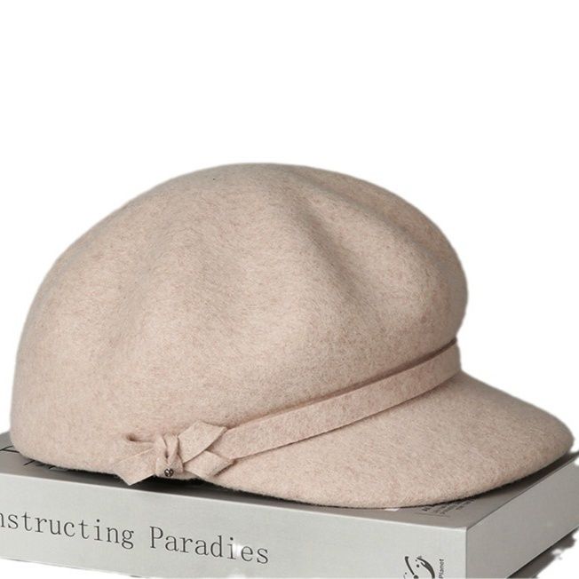 キャスケット 上質ウール素材クラシカルキャスケット帽子