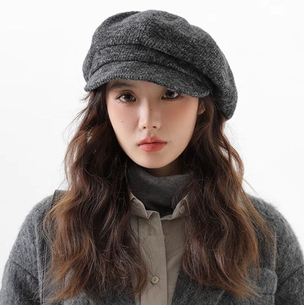 キャスケット コーデュロイ八角キャスケット帽子