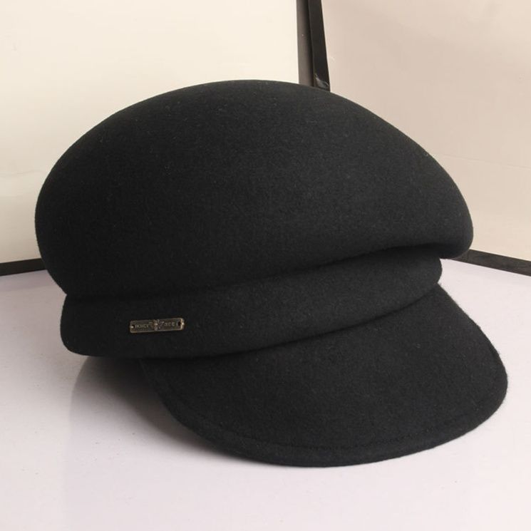 キャスケット ウール素材のふんわりボリュームキャスケット