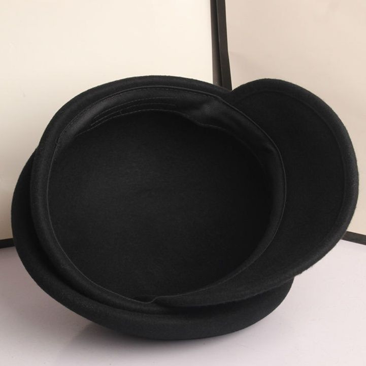 キャスケット ウール素材のふんわりボリュームキャスケット