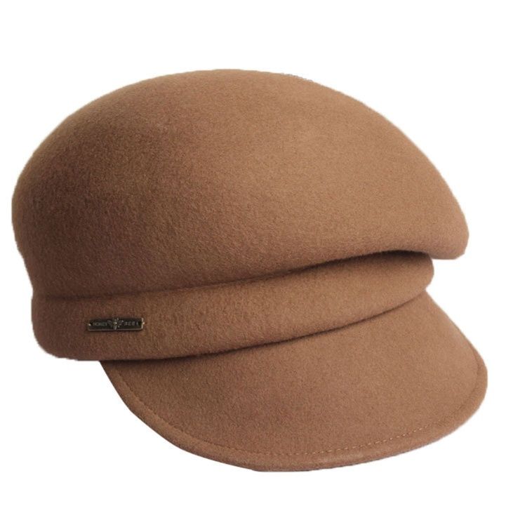 キャスケット ウール素材のふんわりボリュームキャスケット