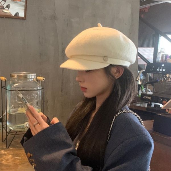 キャスケット ふんわりウール素材の上品キャスケット