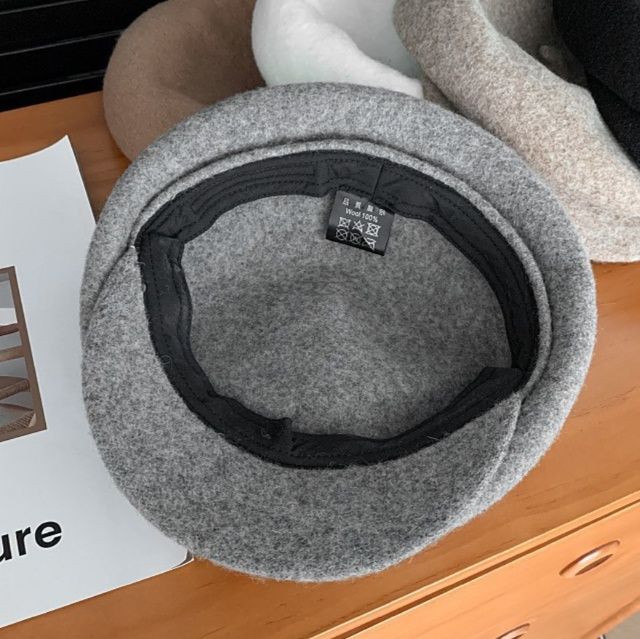 キャスケット ふんわりウール素材の上品キャスケット