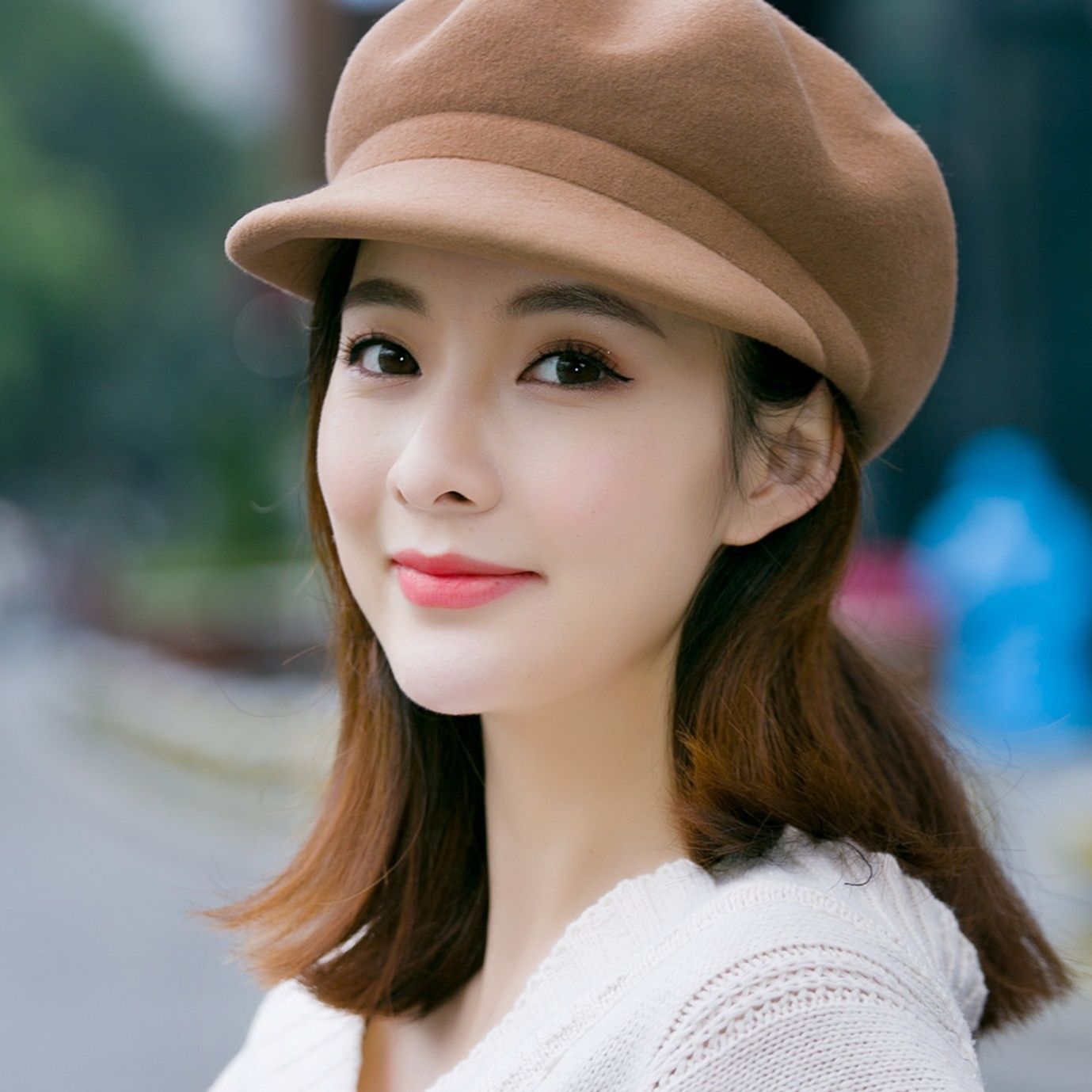 キャスケット ふんわり八角ボリュームウールキャスケット