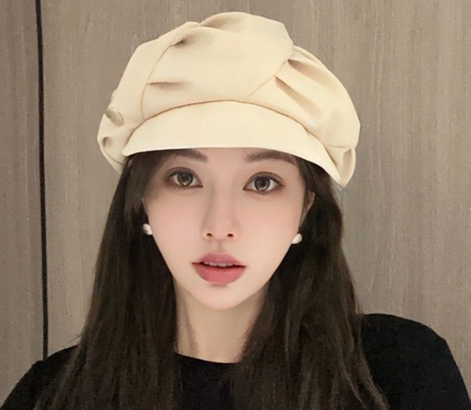 キャスケット ボリュームたっぷり八角キャスケット帽子