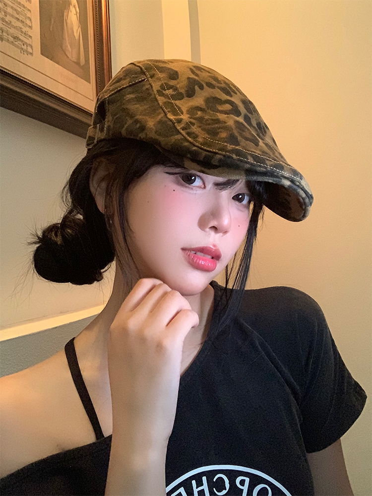 キャスケット 野性的な迷彩模様ハンチング帽