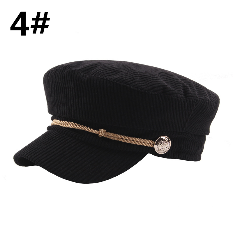 秋冬新作 キャスケット レディース コーデュロイ 小顔効果 暖かい帽子