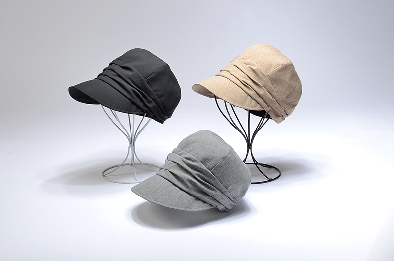 小顔効果 紫外線対策 洗える小つばキャスケット