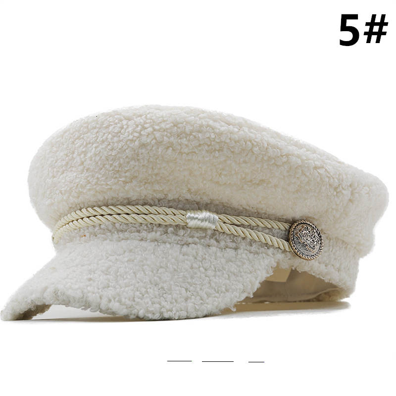 マリンキャスケット 小顔効果 黒 レディース帽子